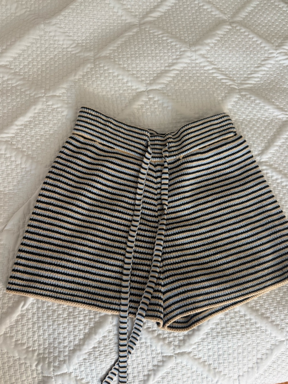 A.L.C Striped Knit Shorts